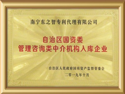 自治區(qū)國資委管理咨詢類中介機(jī)構(gòu)入庫企業(yè)